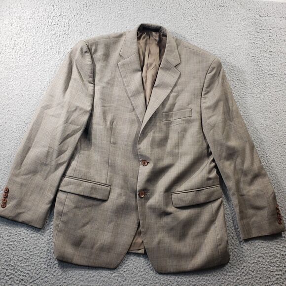 Lauren Ralph Lauren Blazer Men's 42 S Beige 100% Wool Suit Jacket Sport Coat - Picture 1 of 12